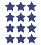 Vinilo estrellas azules 12u